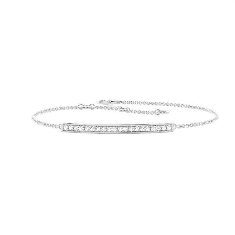 White Gold Chain Diamond Bracelets