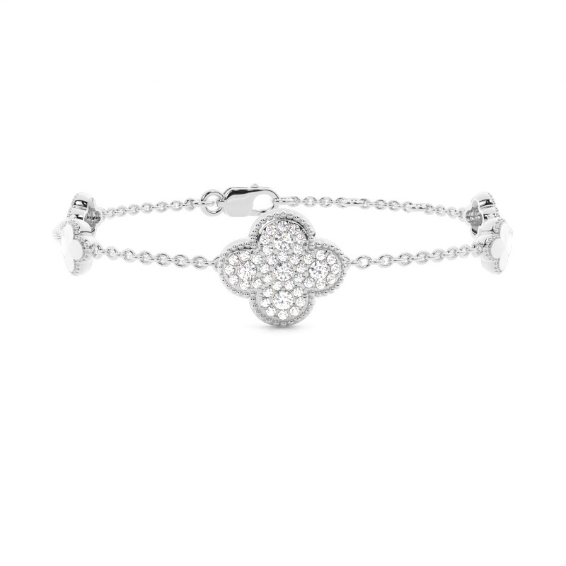 White Gold Chain Diamond Bracelets