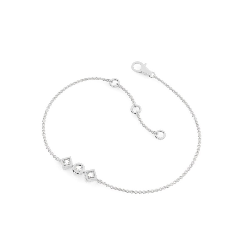 White Gold Chain Diamond Bracelets