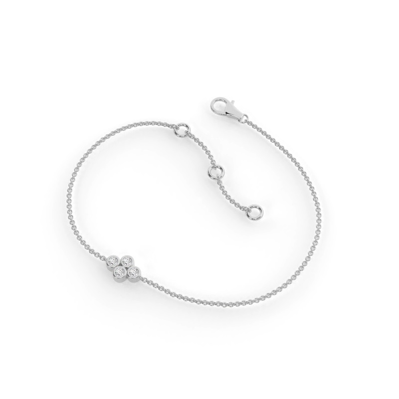 White Gold Chain Diamond Bracelets