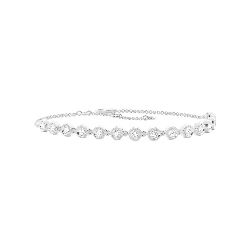 White Gold Chain Diamond Bracelets
