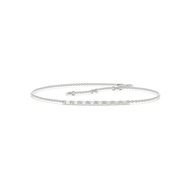 White Gold Chain Diamond Bracelets