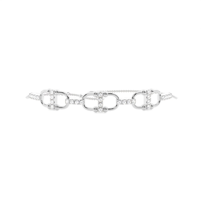 White Gold Chain Diamond Bracelets