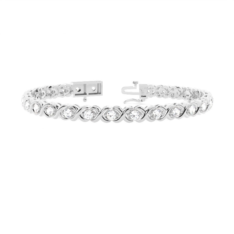 White Gold Evening Diamond Bracelets