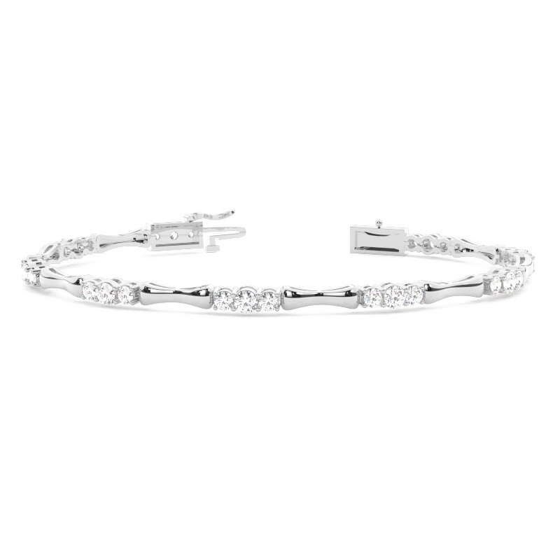 White Gold Evening Diamond Bracelets
