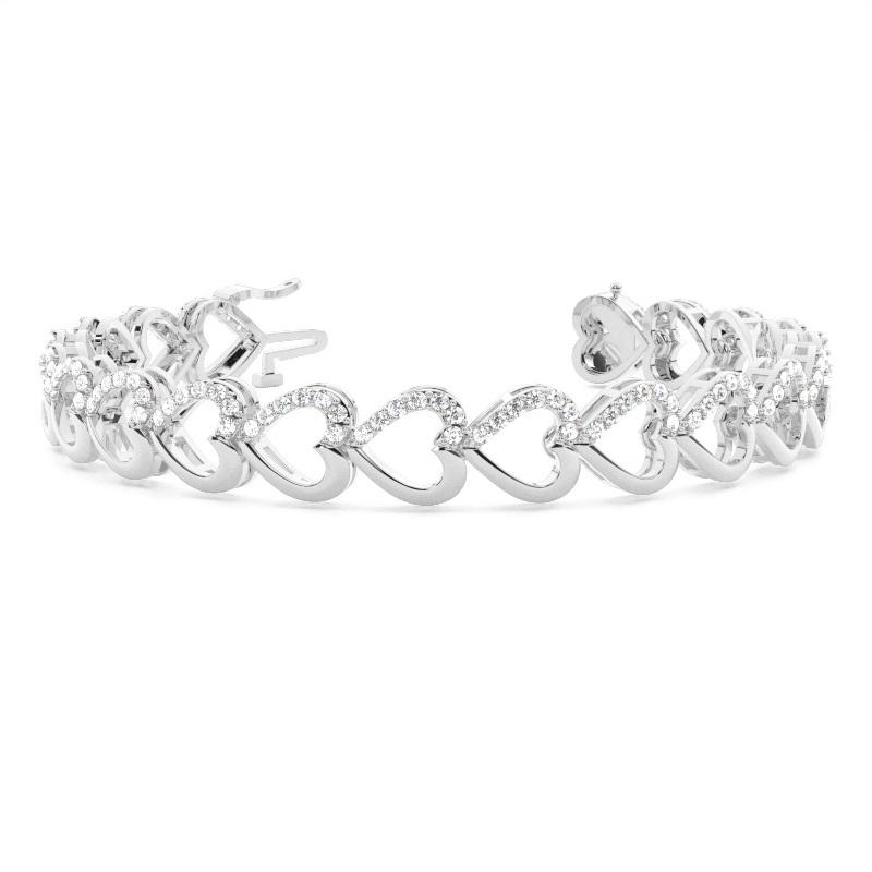 White Gold Evening Diamond Bracelets