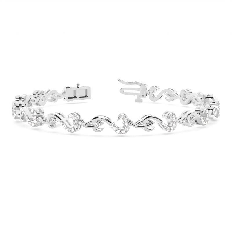 White Gold Evening Diamond Bracelets