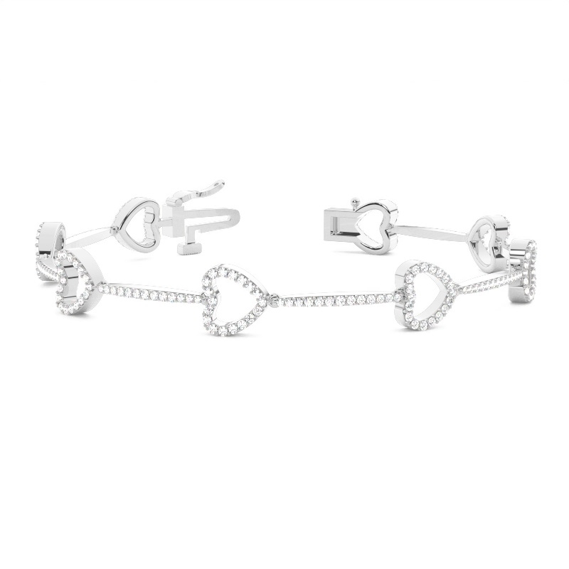 White Gold Evening Diamond Bracelets