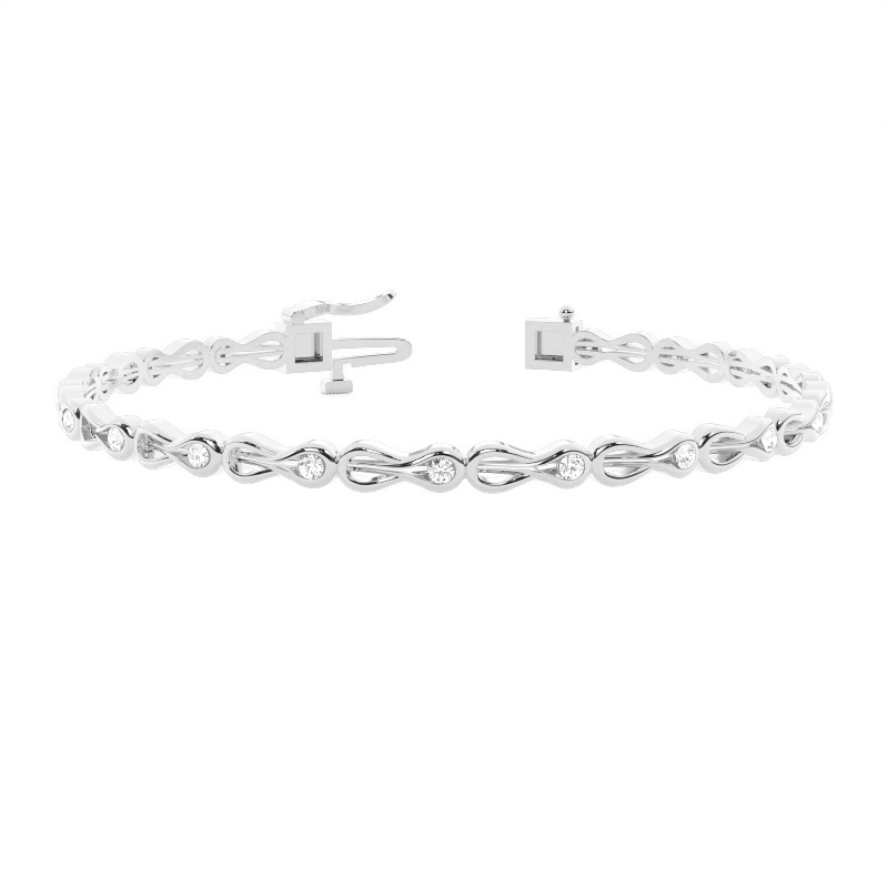 White Gold Evening Diamond Bracelets