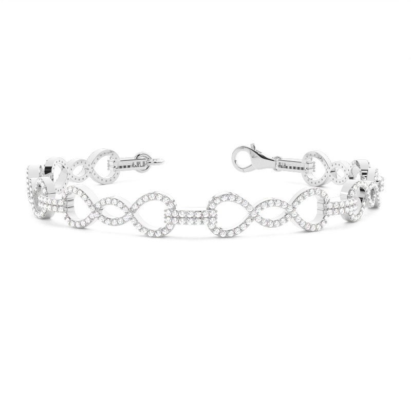 White Gold Evening Diamond Bracelets