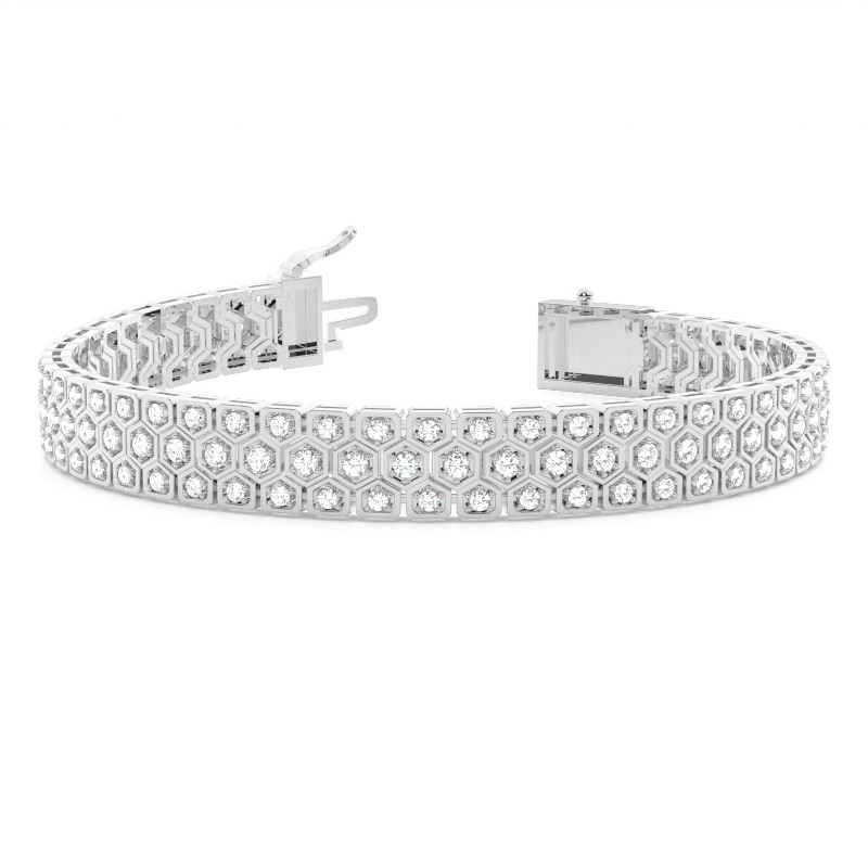 White Gold Evening Diamond Bracelets