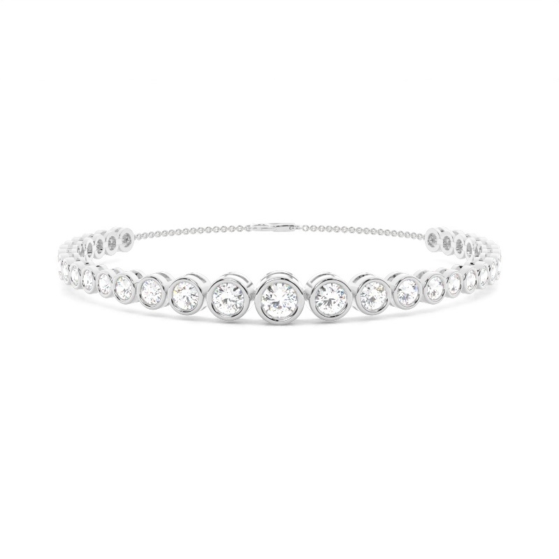 White Gold Evening Diamond Bracelets