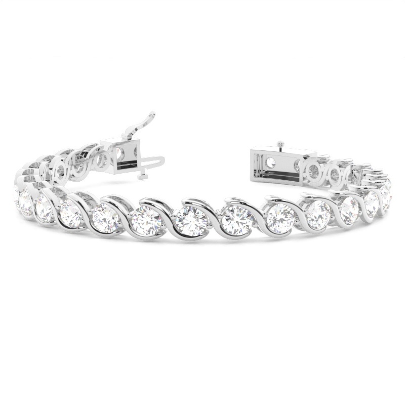 White Gold Evening Diamond Bracelets