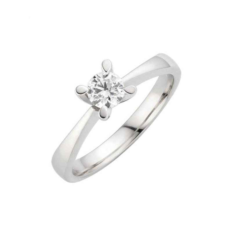 Refined Solitaire Diamond Ring