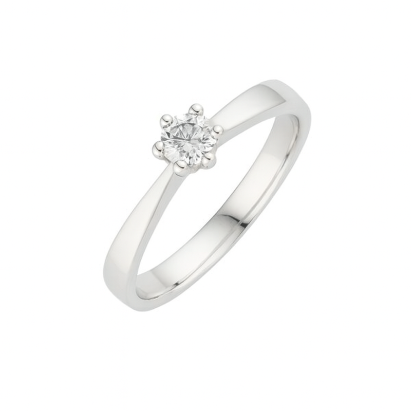 Modern Solitaire Diamond Ring