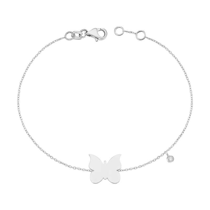 Diamond Butterfly Bracelet