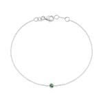 Green Solitaire Bracelet