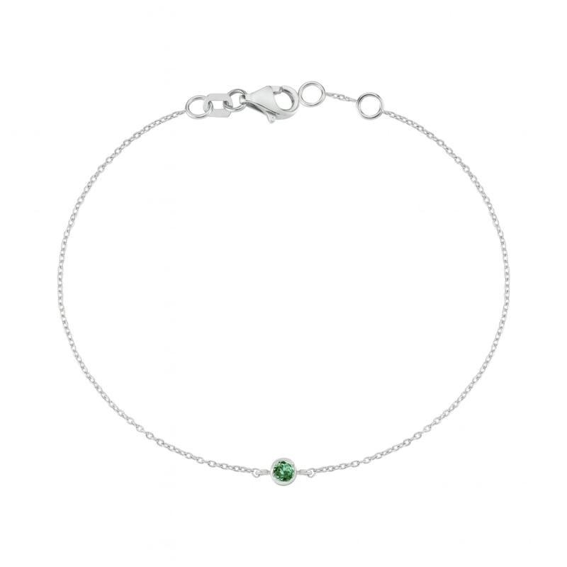 Green Solitaire Bracelet