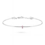 Pink Slim Baguette Bracelet
