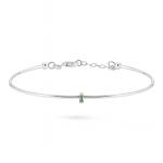 Green Slim Baguette Bracelet