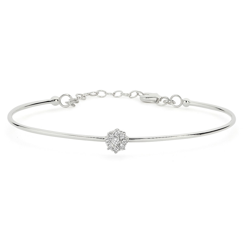 Delicate Flower Diamond Bracelet