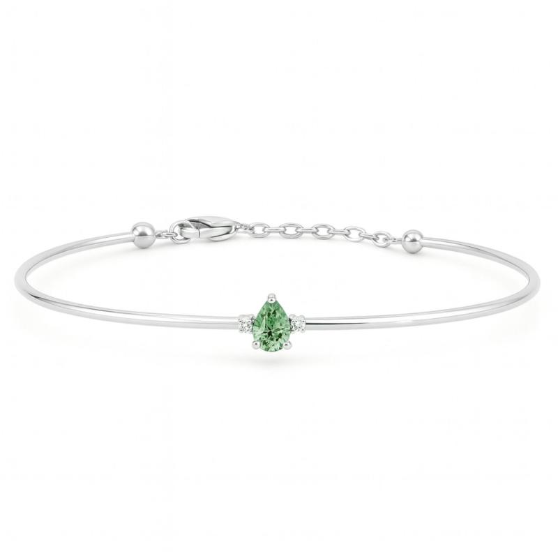Green Elegant Drop Bracelet
