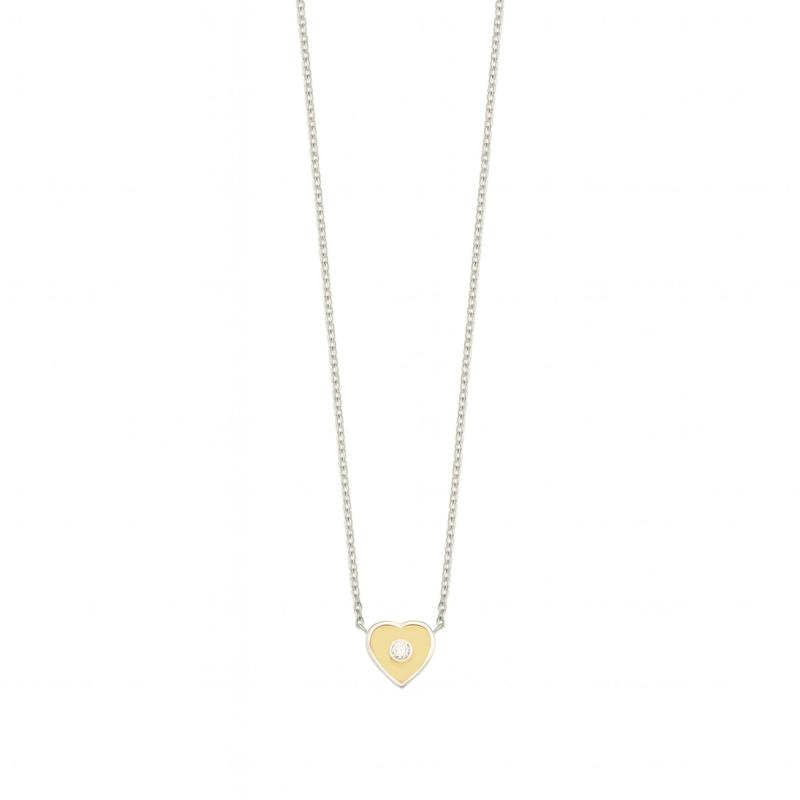Yellow Amour Heart Necklace