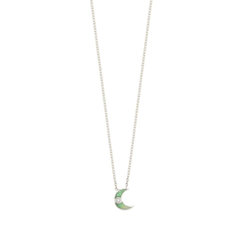 Green Crescent Necklace