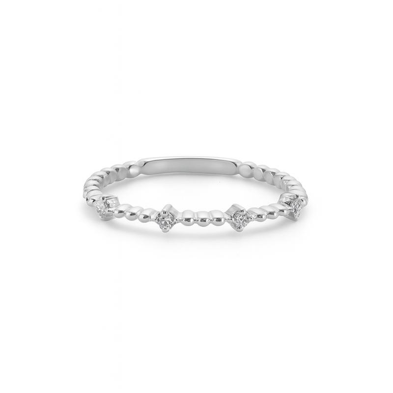 4-Stone Diamond Band Ring