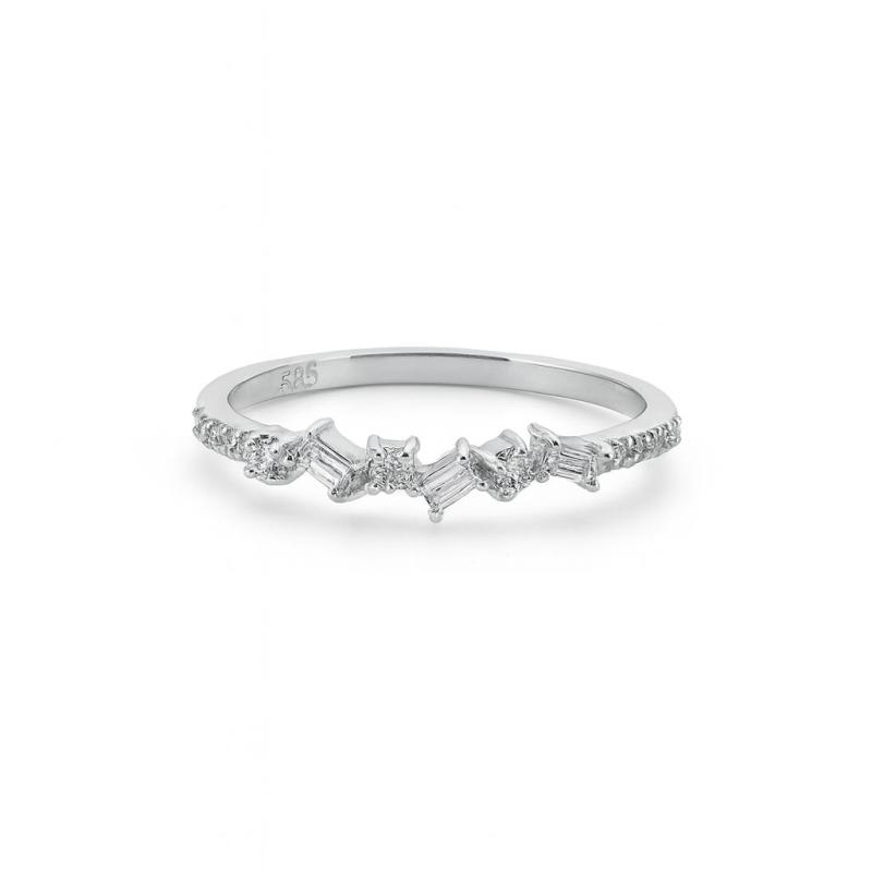 Dual-Cut Diamond Band Ring